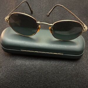 Vintage Armani Gold Oval Sunglasses